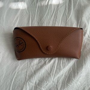 Ray-Ban Leather Sunglasses Case in Brown